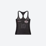 No.10 Snake‑print Sheer Tank Top
